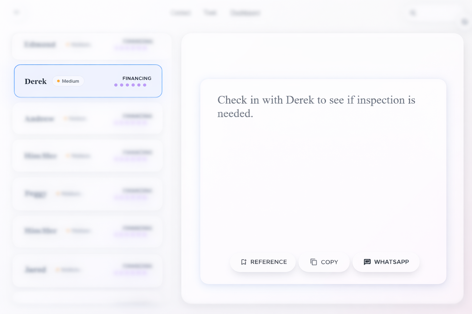 Suggested response overview
